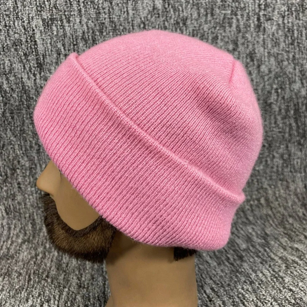 Carhartt Beanie Kids One Size Pink Knit Logo Cuff Winter Hat